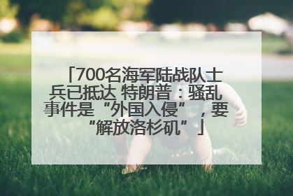 700名海军陆战队士兵已抵达 特朗普：骚乱事件是“外国入侵”，要“解放洛杉矶”