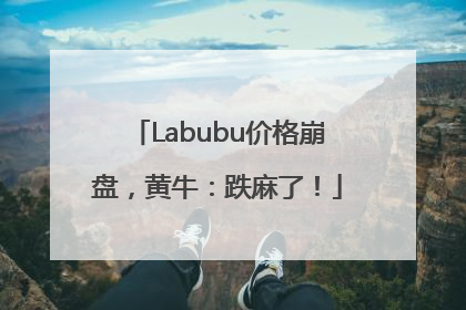 Labubu价格崩盘，黄牛：跌麻了！